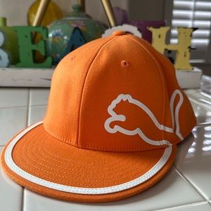 Rickie Fowler Orange Puma Hat Fitted